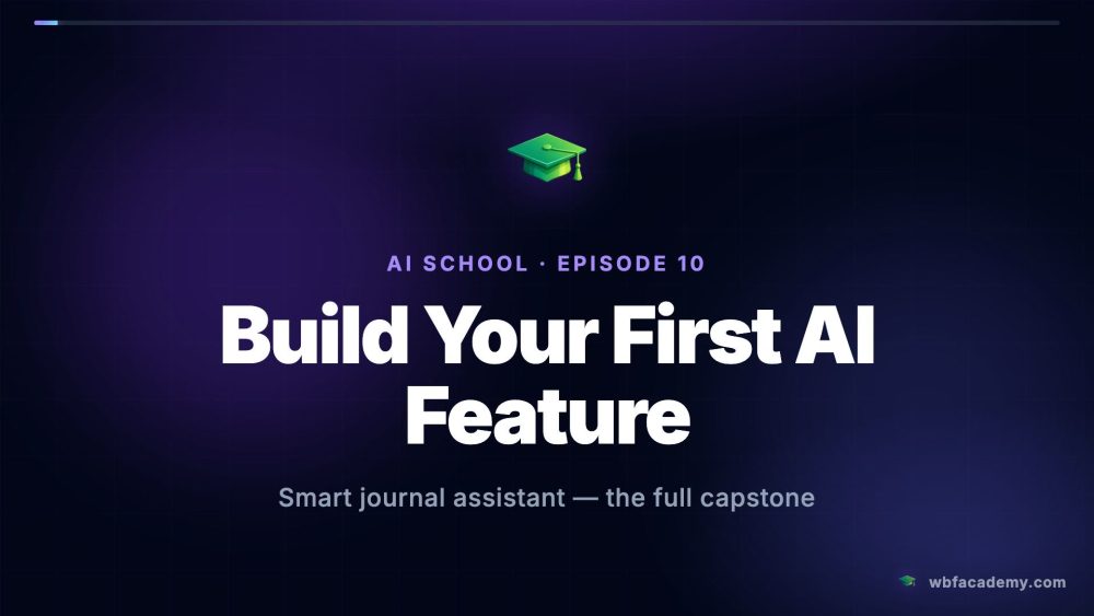 Build Your First AI Feature