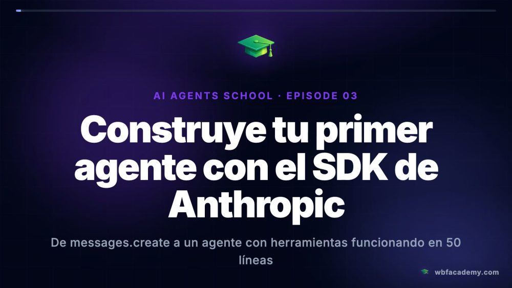 Construye tu primer agente con el SDK de Anthropic