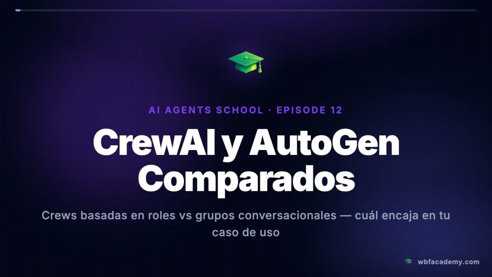 CrewAI y AutoGen Comparados