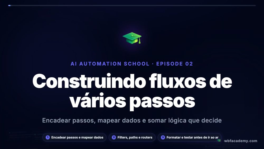 Construindo fluxos de vários passos