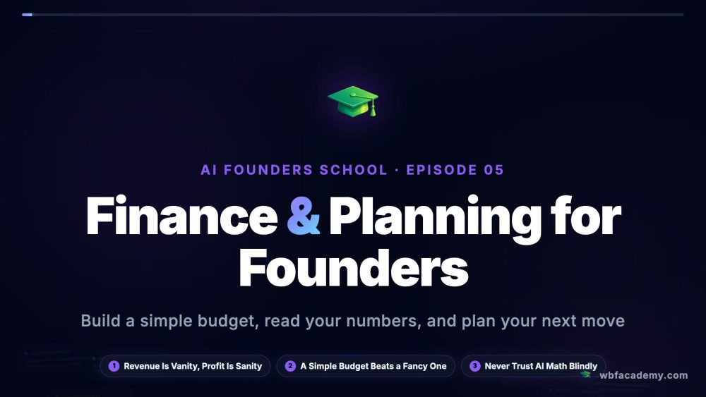 Finance & Planning for Founders