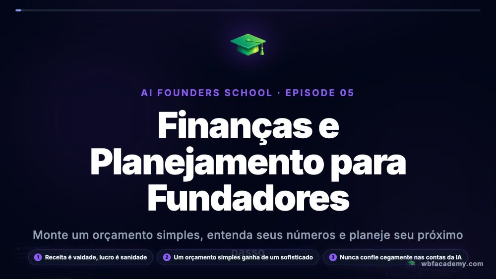 Finanças e Planejamento para Fundadores