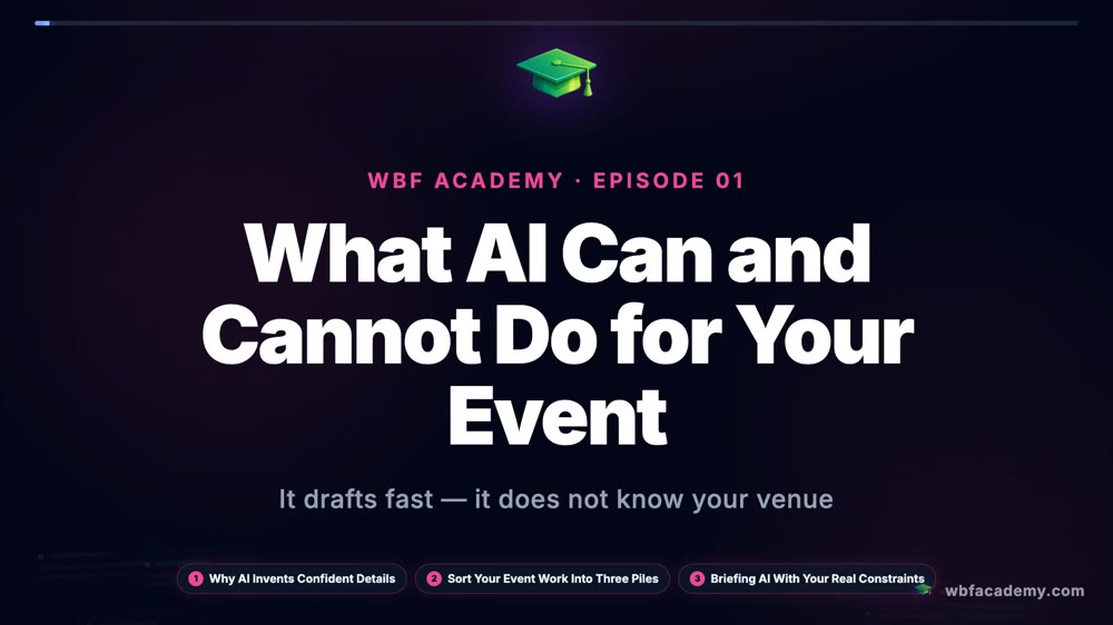 What AI Can and Cannot Do for Your Event