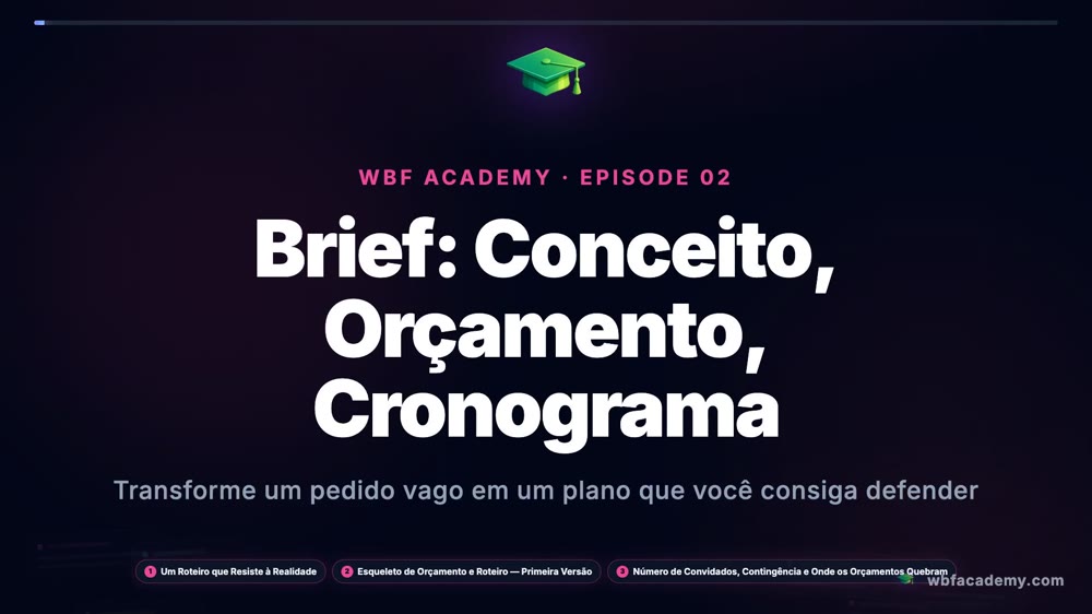 Brief: Conceito, Orçamento, Cronograma