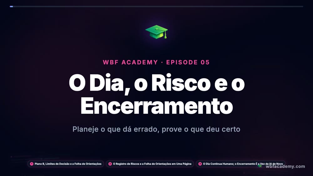 O Dia, o Risco e o Encerramento