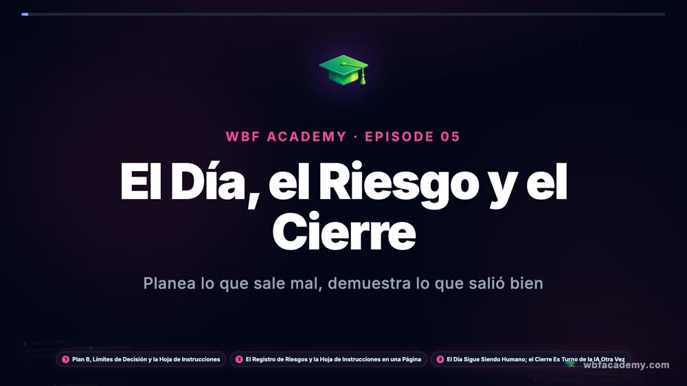 El Día, el Riesgo y el Cierre