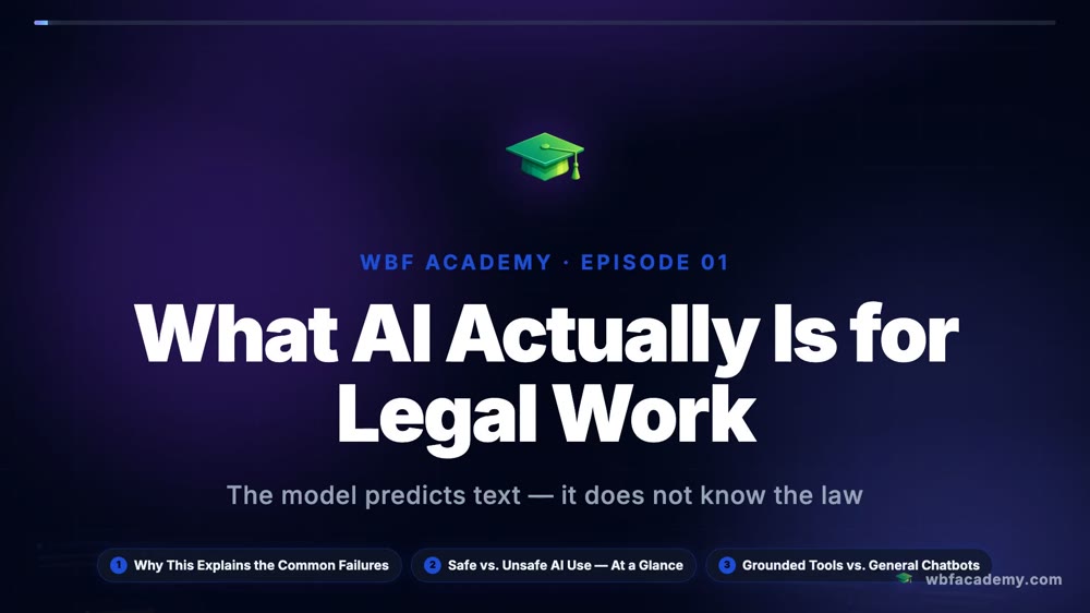 What AI Actually Is for Legal Work