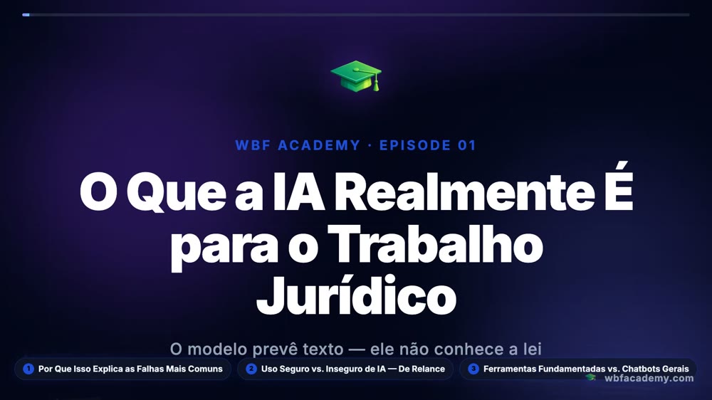 O Que a IA Realmente É para o Trabalho Jurídico
