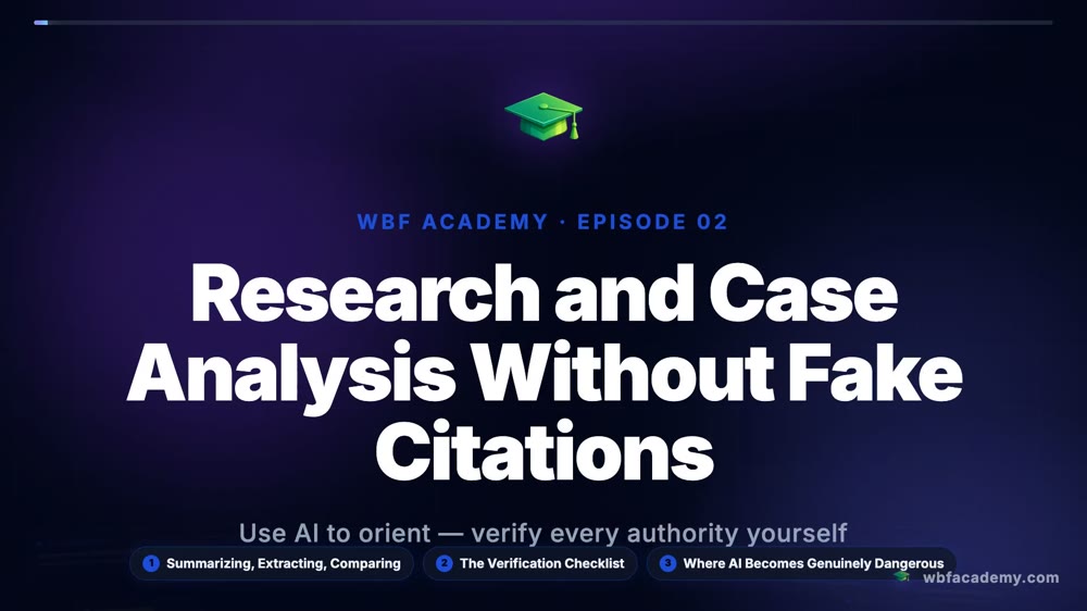 Research and Case Analysis Without Fake Citations