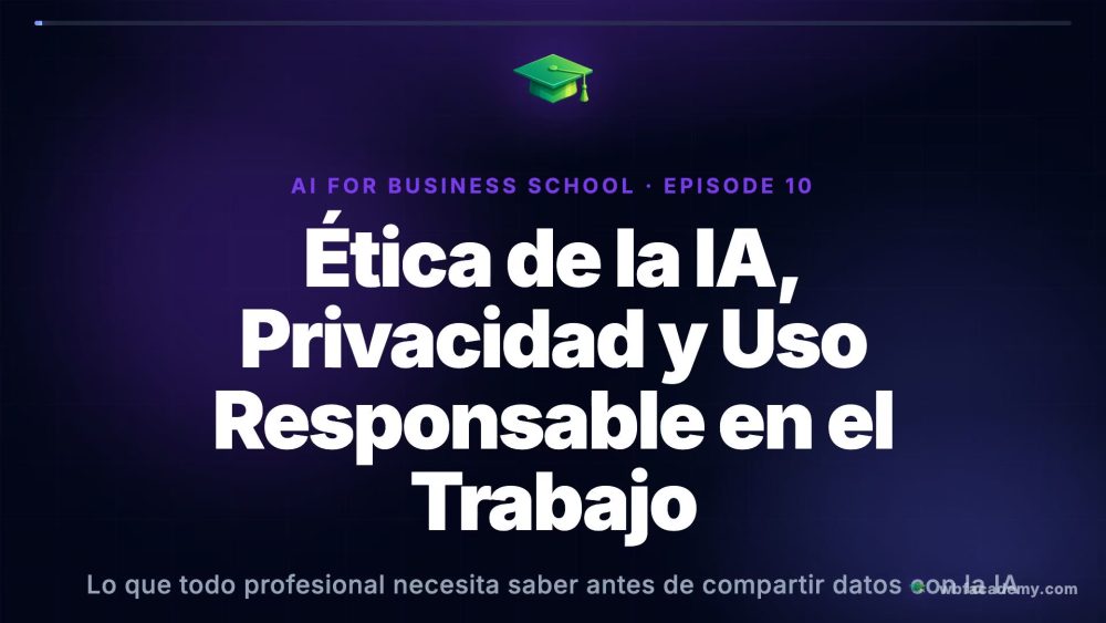 Ética de la IA, Privacidad y Uso Responsable en el Trabajo