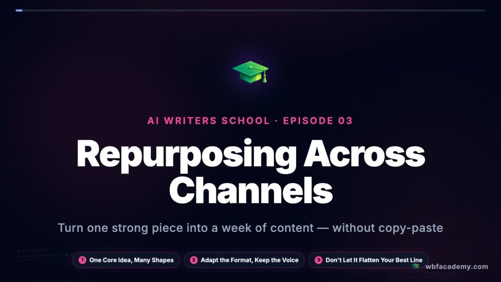 Repurposing Across Channels