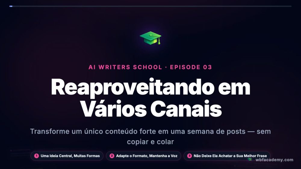 Reaproveitando em Vários Canais