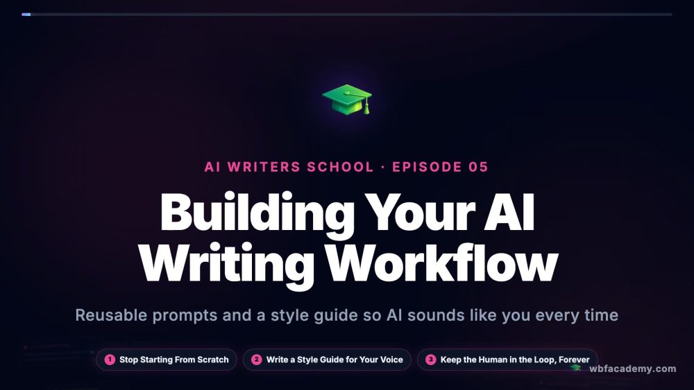 Building Your AI Writing Workflow