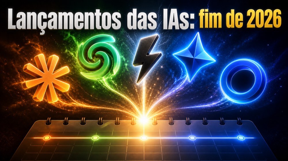 Lançamentos das IAs: fim de 2026