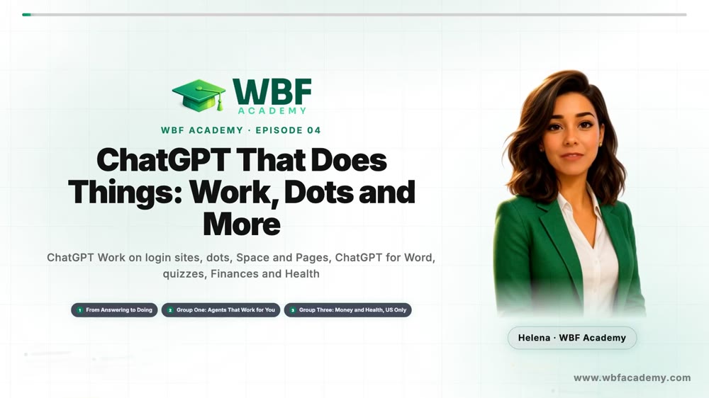 ChatGPT That Does Things: Work, Dots and More
