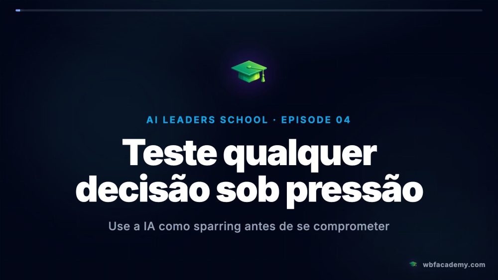Teste qualquer decisão sob pressão
