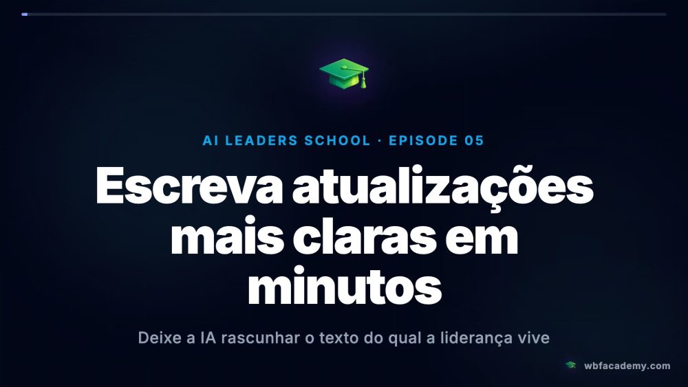 Escreva atualizações mais claras em minutos