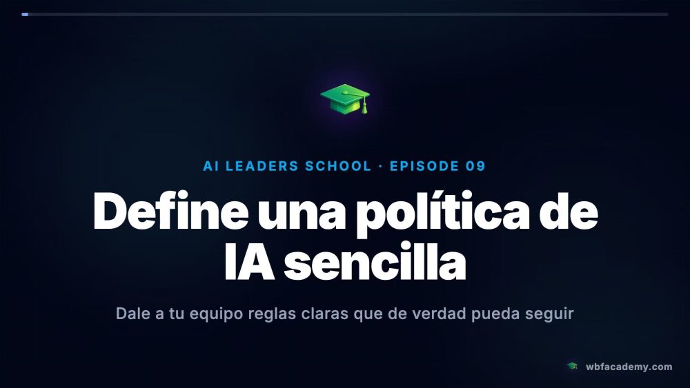 Define una política de IA sencilla