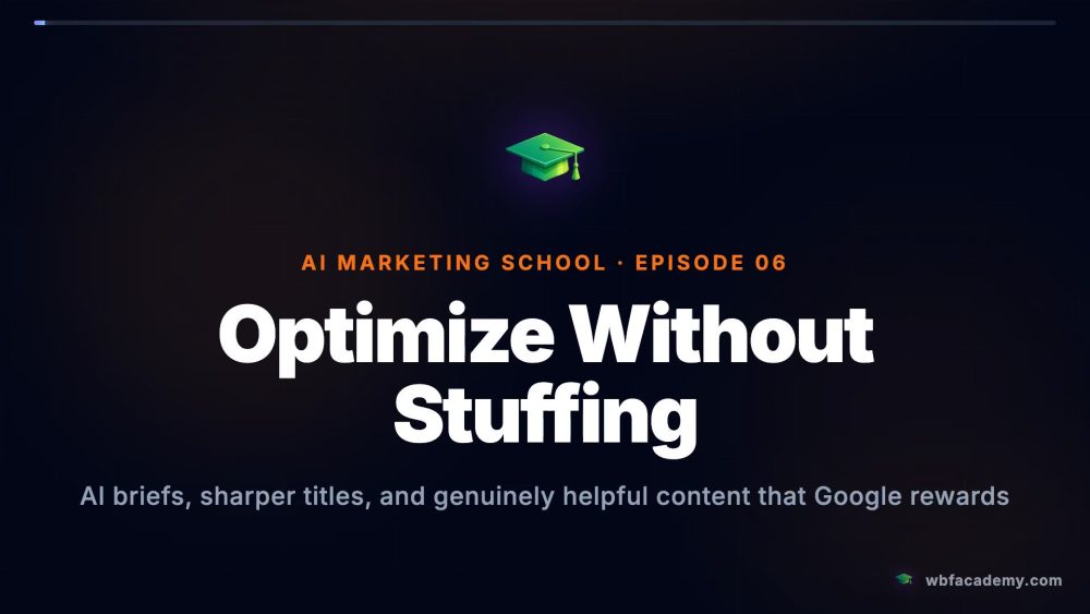 Optimize Without Stuffing