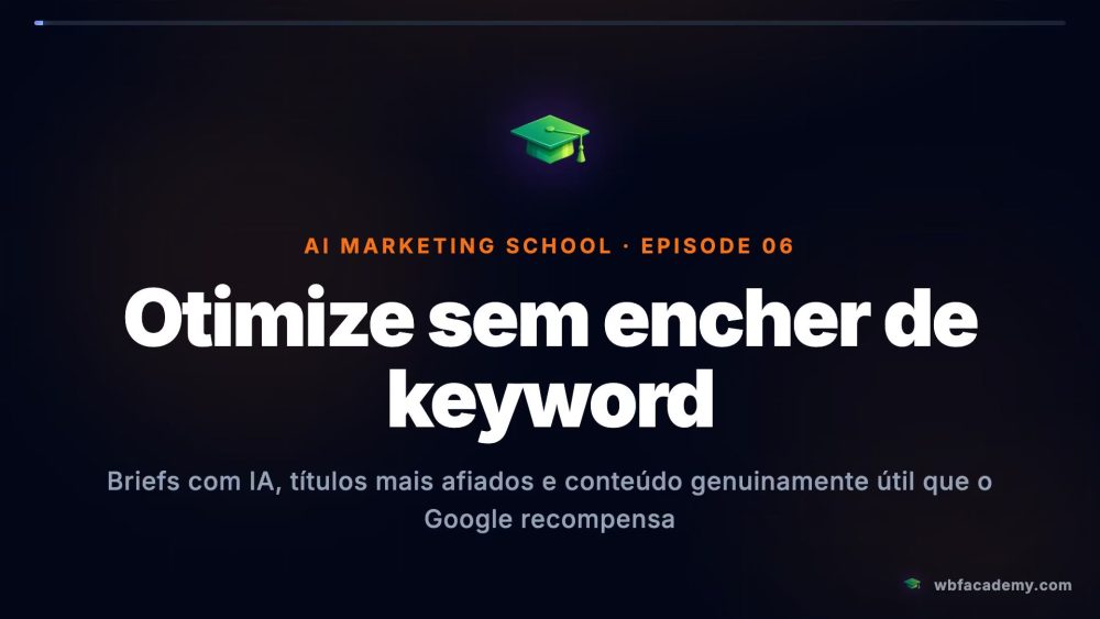 Otimize sem encher de keyword