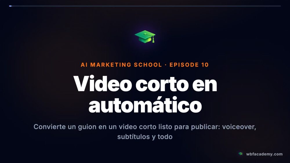 Video corto en automático