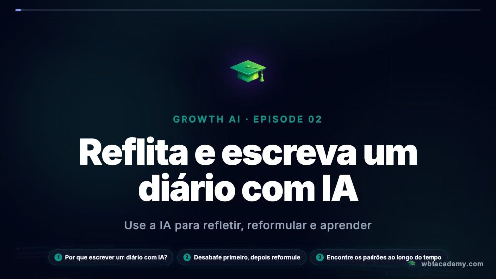 Reflita e escreva um diário com IA