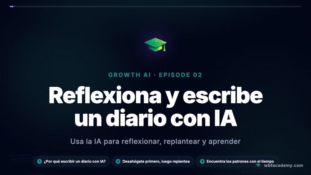 Reflexiona y escribe un diario con IA
