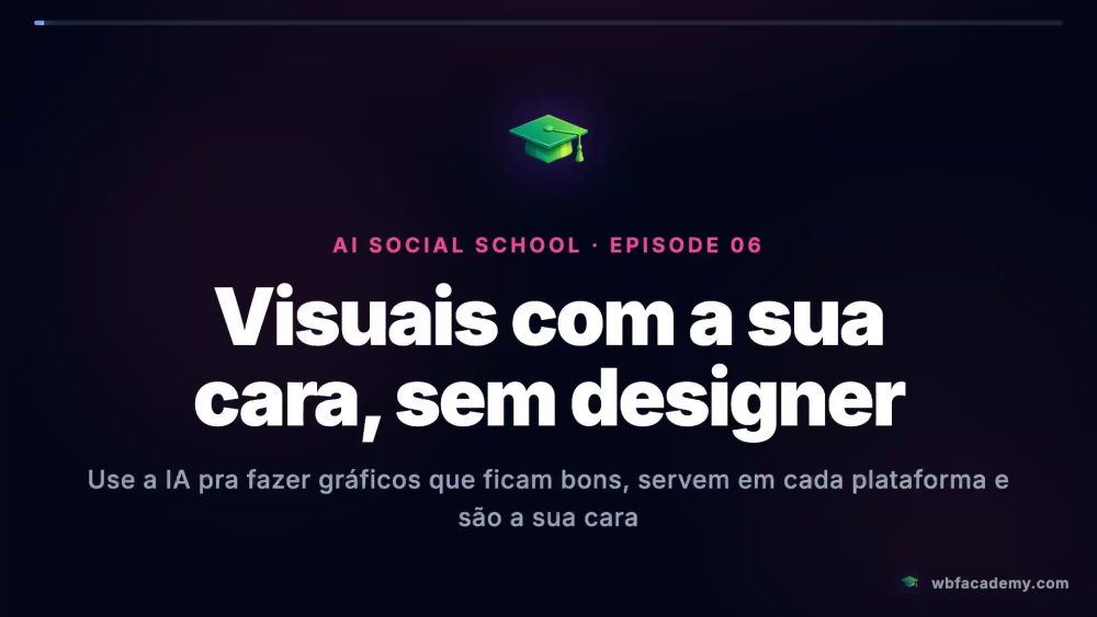 Visuais com a sua cara, sem designer
