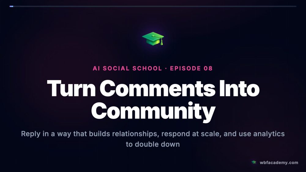 Turn Comments Into Community