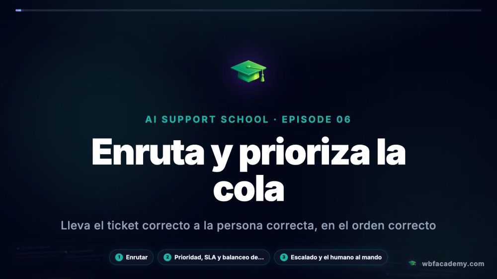 Enruta y prioriza la cola