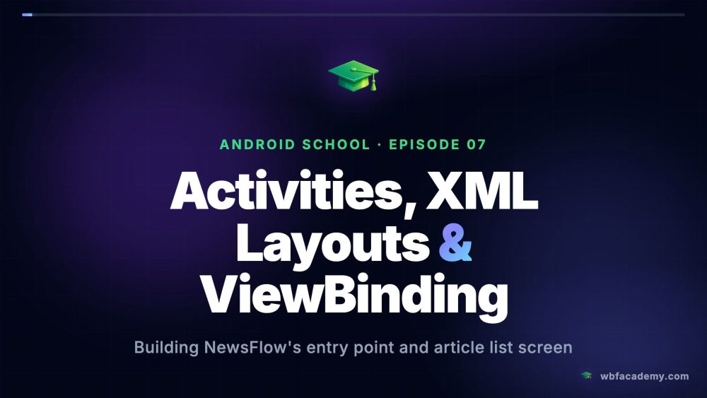 Activities, XML Layouts & ViewBinding