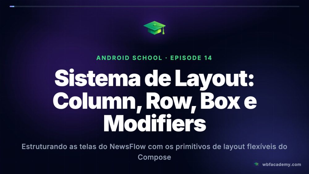 Sistema de Layout: Column, Row, Box e Modifiers