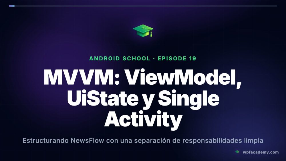 MVVM: ViewModel, UiState y Single Activity