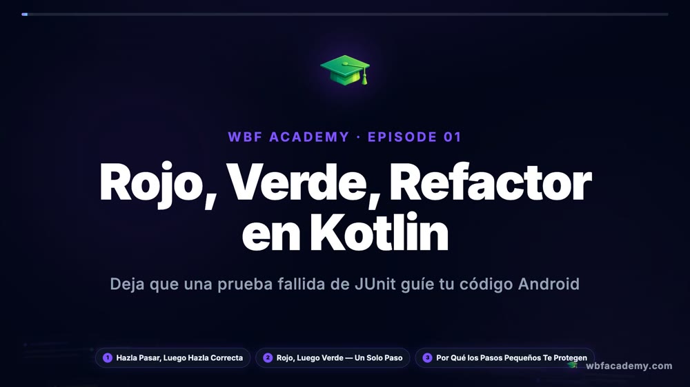 Rojo, Verde, Refactor en Kotlin