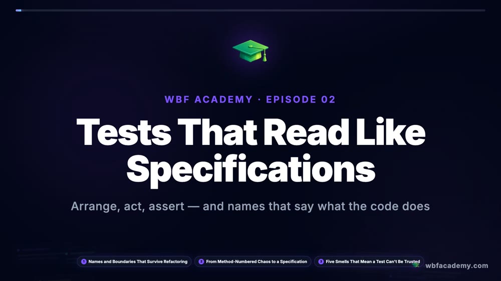 Tests That Read Like Specifications