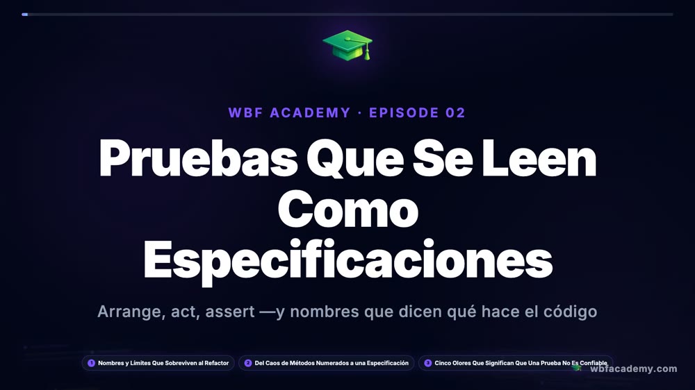 Pruebas Que Se Leen Como Especificaciones