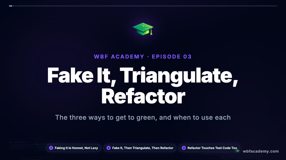 Fake It, Triangulate, Refactor