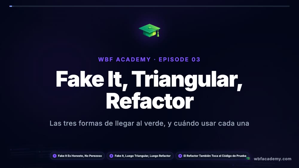 Fake It, Triangular, Refactor