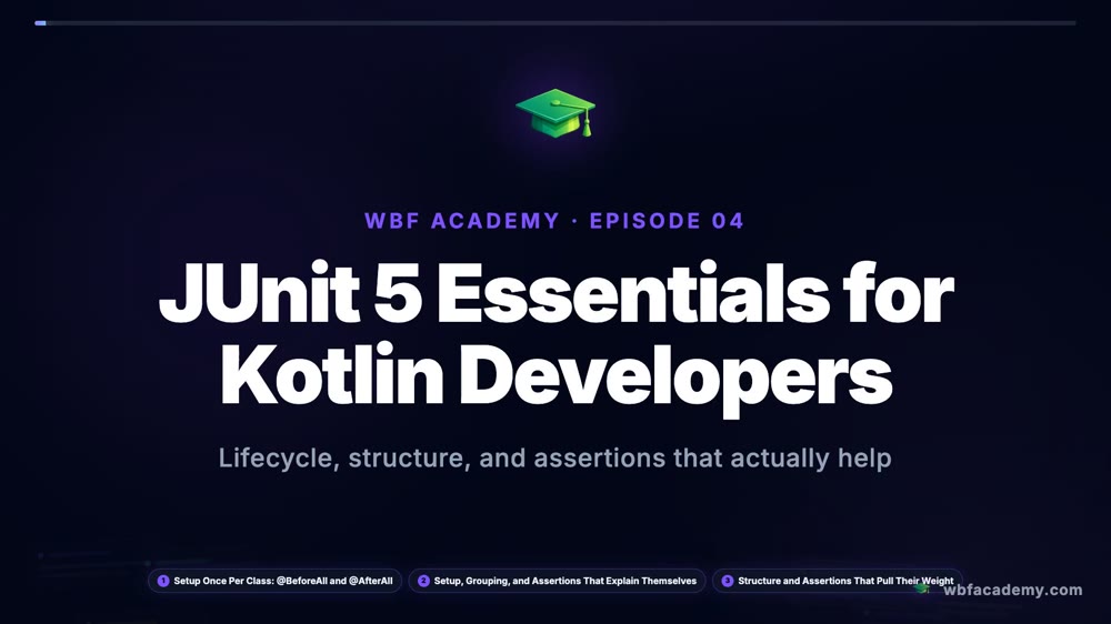 JUnit 5 Essentials for Kotlin Developers