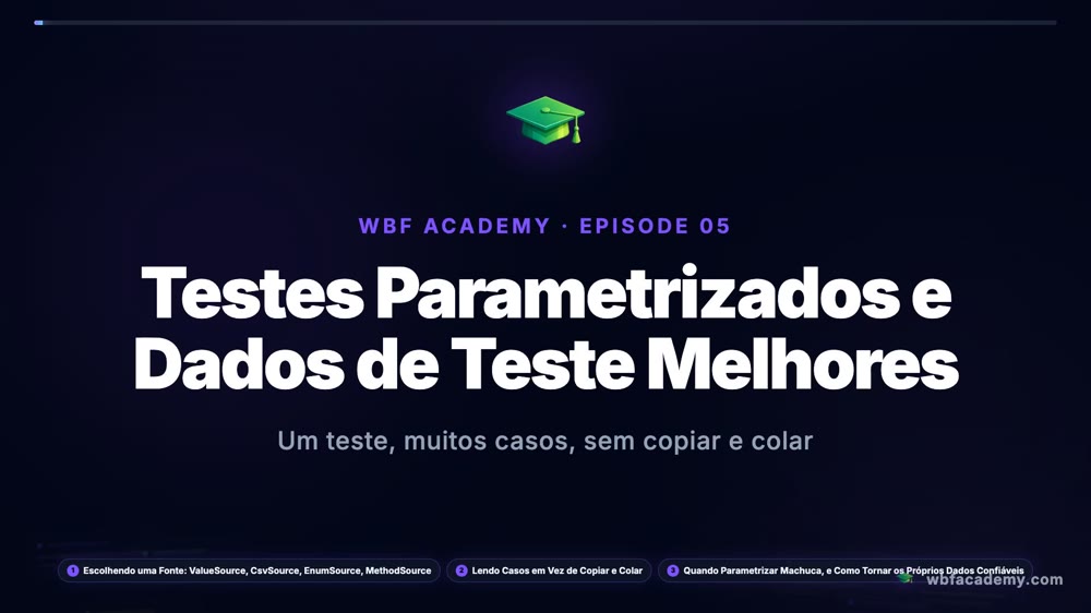 Testes Parametrizados e Dados de Teste Melhores