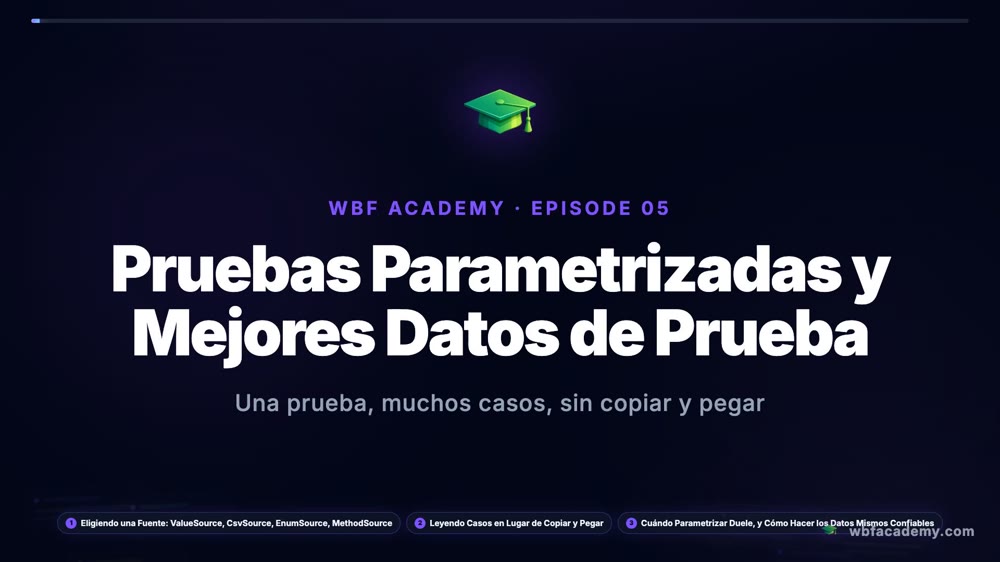 Pruebas Parametrizadas y Mejores Datos de Prueba