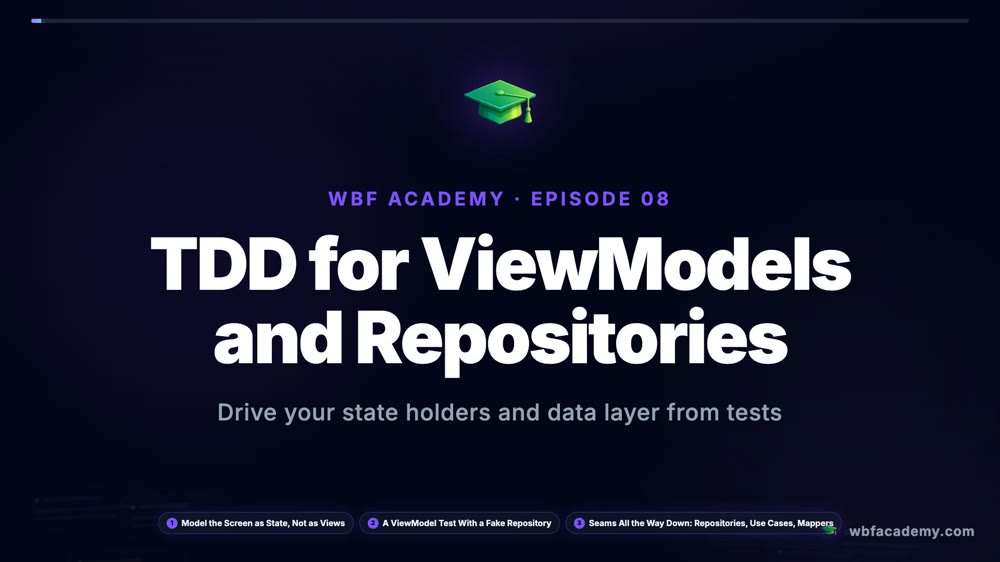 TDD for ViewModels and Repositories