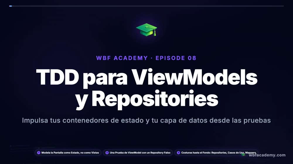 TDD para ViewModels y Repositories