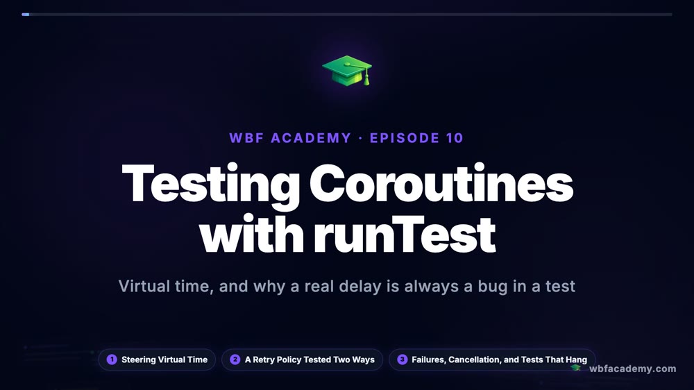 Testing Coroutines with runTest