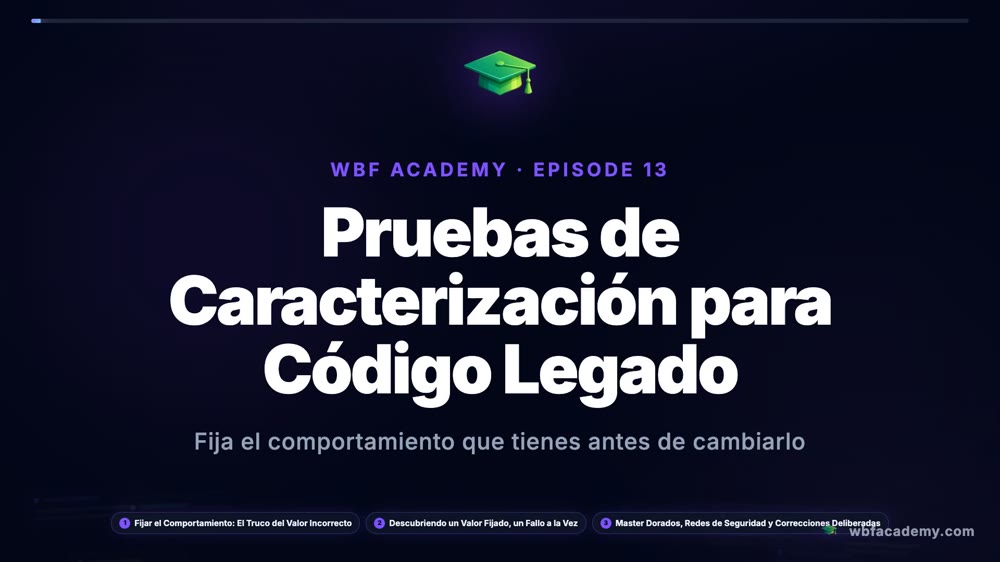 Pruebas de Caracterización para Código Legado
