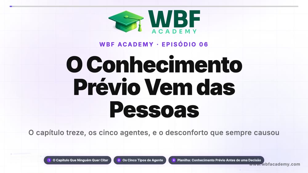 O Conhecimento Prévio Vem das Pessoas