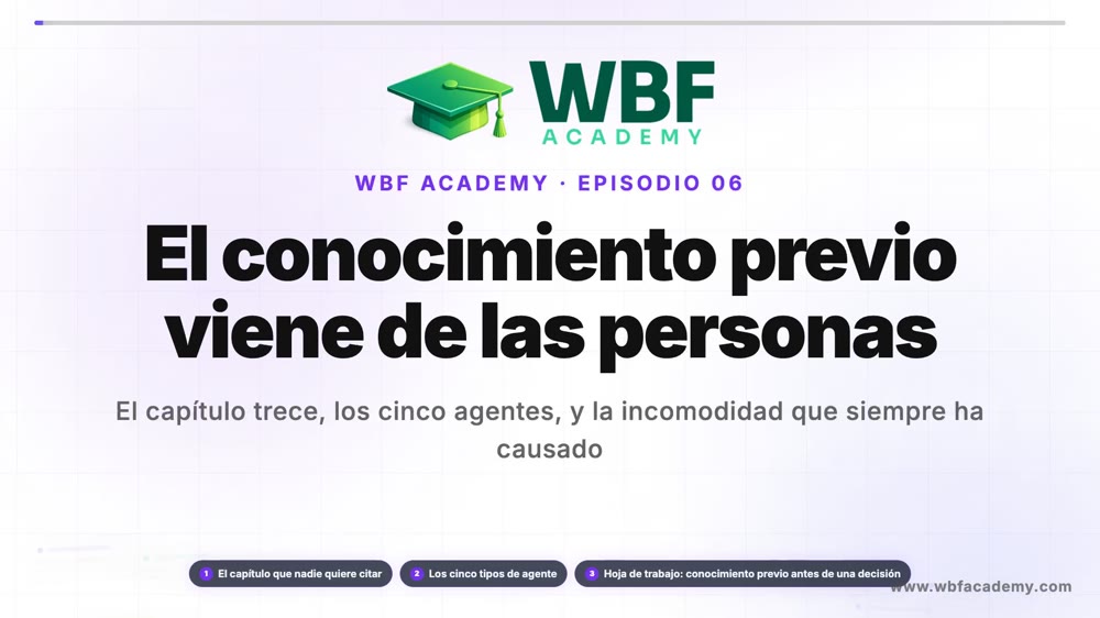 El conocimiento previo viene de las personas