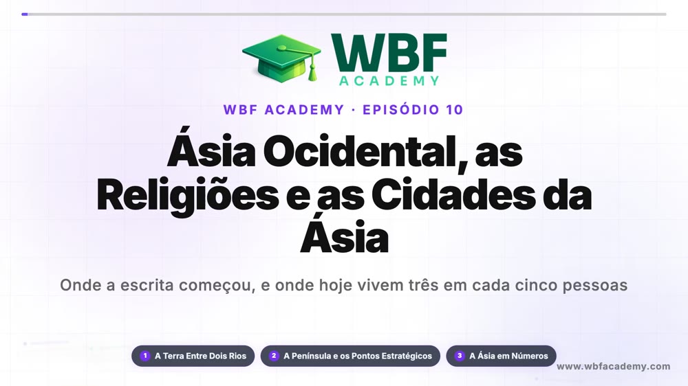 Ásia Ocidental, as Religiões e as Cidades da Ásia