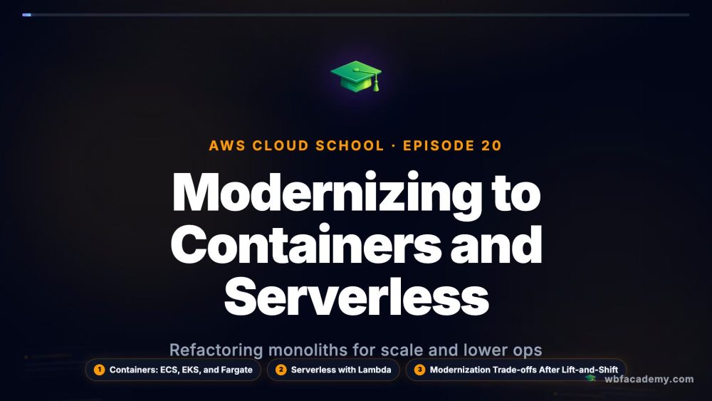 Modernizing to Containers and Serverless