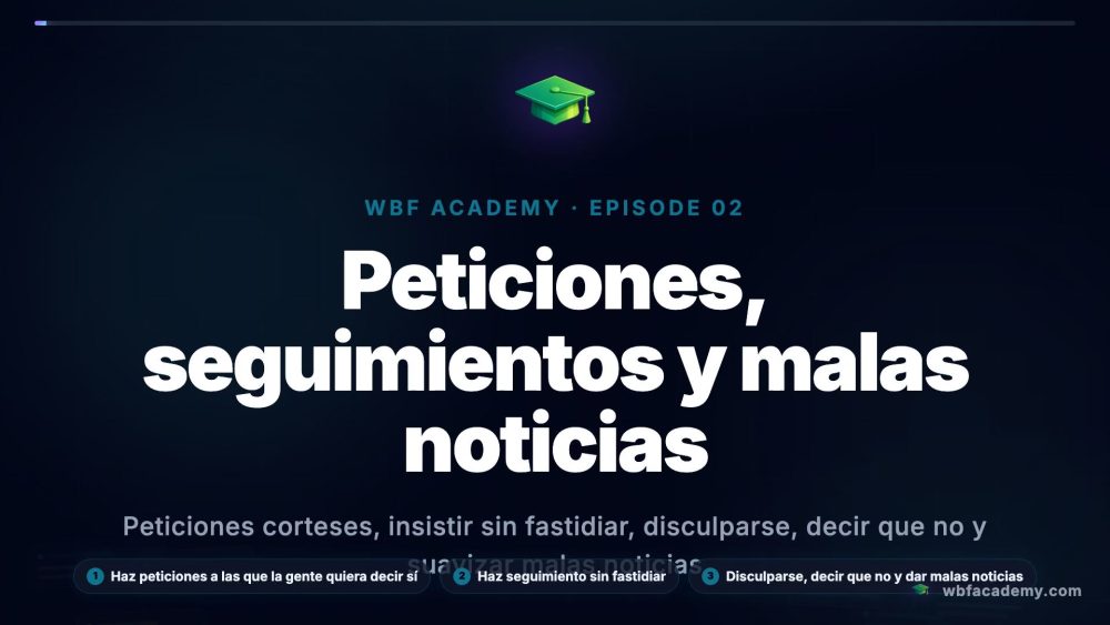 Peticiones, seguimientos y malas noticias